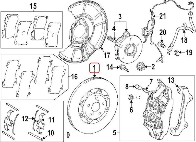 Toyota OEM Front Passenger Brake Rotor 43512-52180 for Gr Corolla gallery