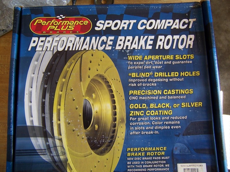 Performance Plus Brake GD643 Pair Rear Disc Brake Rotors Slotted/Dimpled Silver gallery