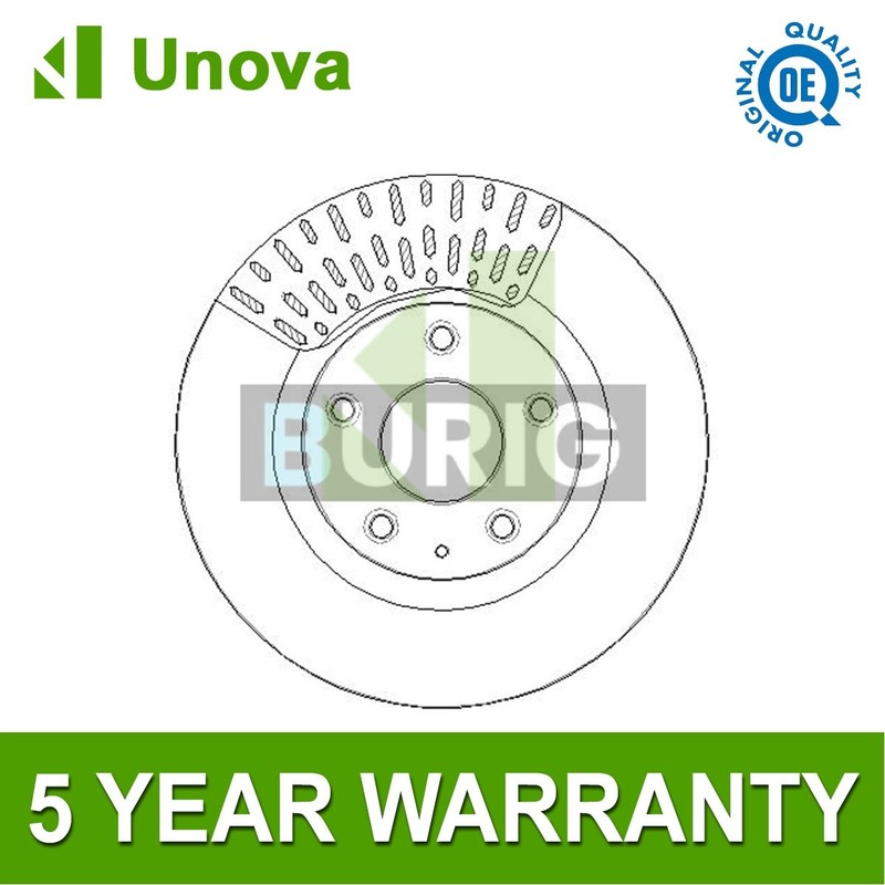 Brake Disc Front Unova Fits Mazda 3 2013-2019 CX-3 2015- BJT233251A B45G33251A