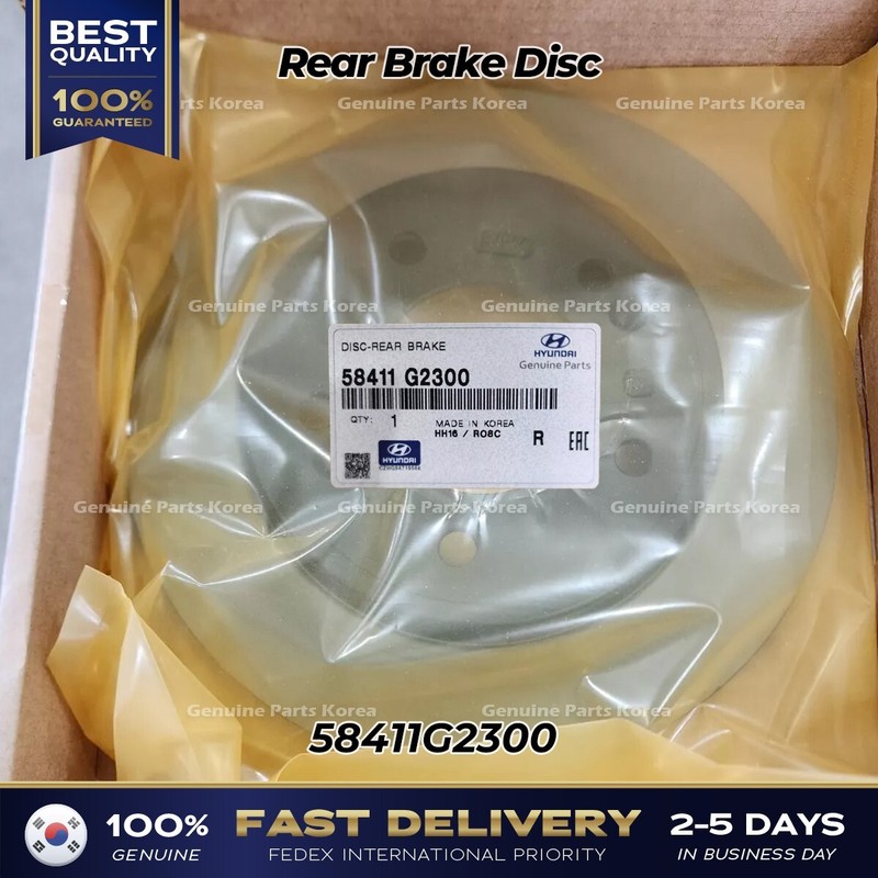 ⭐Genuine⭐ Rear Brake Disc 58411G2300 for Kia Forte Niro