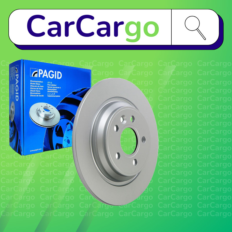 Pagid Solid Rear Brake Discs Pair For Volvo S80 3.2 AWD 2007-2014 302 mm
