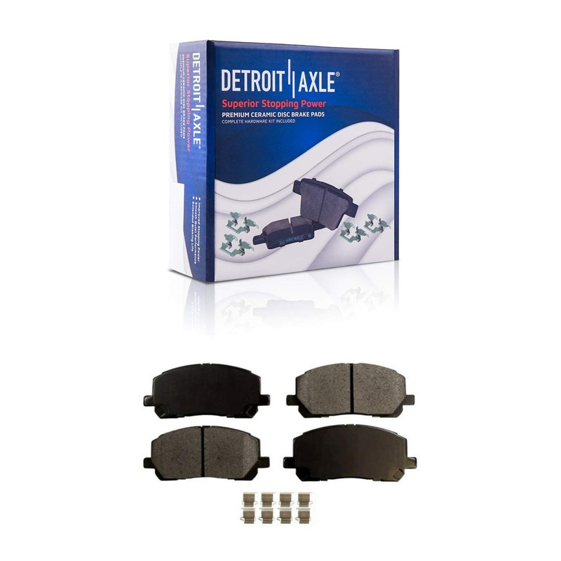 Front Rotors Brake Pads Calipers w/Brackets for 2001 2002-2007 Toyota Highlander gallery