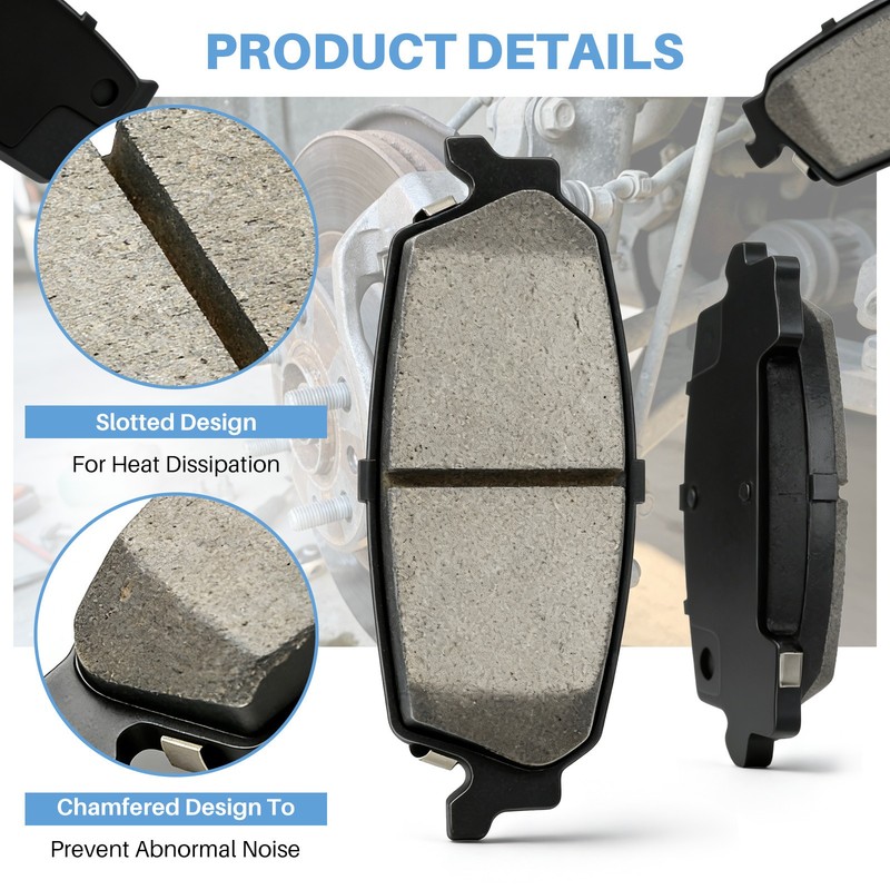 Front & Rear Ceramic Disc Brake Pads for Honda Pilot, Acura MDX, Honda Ridgeline gallery