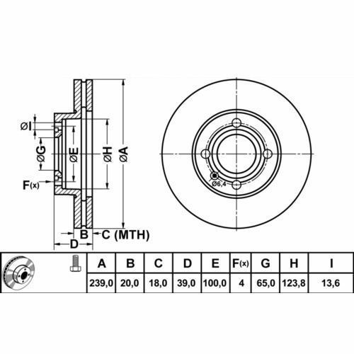 NEW AUDI VW SEAT FRONT BRAKE DISCS 321615301A 321 615 301 A 321 615 301 B DSK116