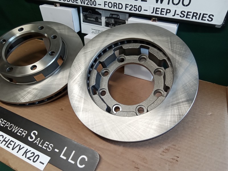 Pair of 3/4 ton, 8 Lug Dana 44 Disc Brake ROTORS for Chevy/GMC K20,K25 4x4 truck gallery