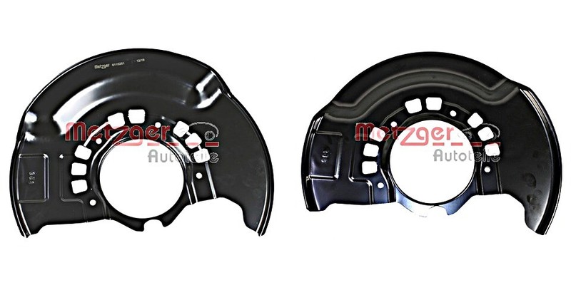 METZGER Front Brake Discs Splash Panel SET For TOYOTA Rav 4 II 00-05