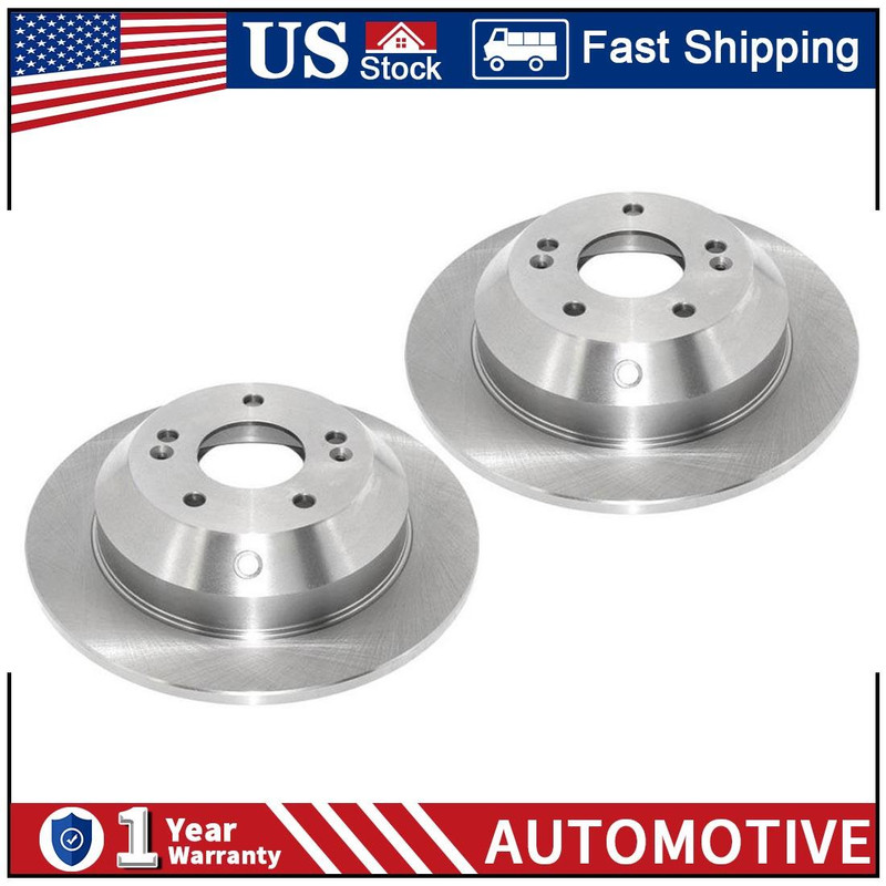 2x Rear Brake Rotor Fits Hyundai Santa Fe 2010-2014 2015 2016 2017 2018 PZ