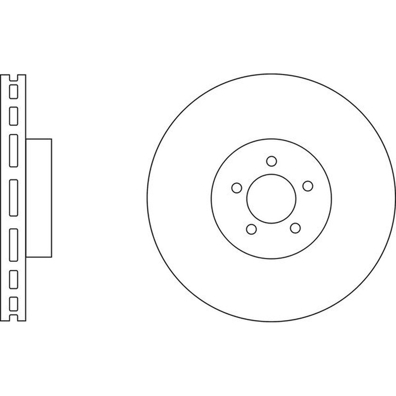 Apec Blue Brake Disc – Front SDK6565 – Fits selected Jaguar/Daimler vehicles