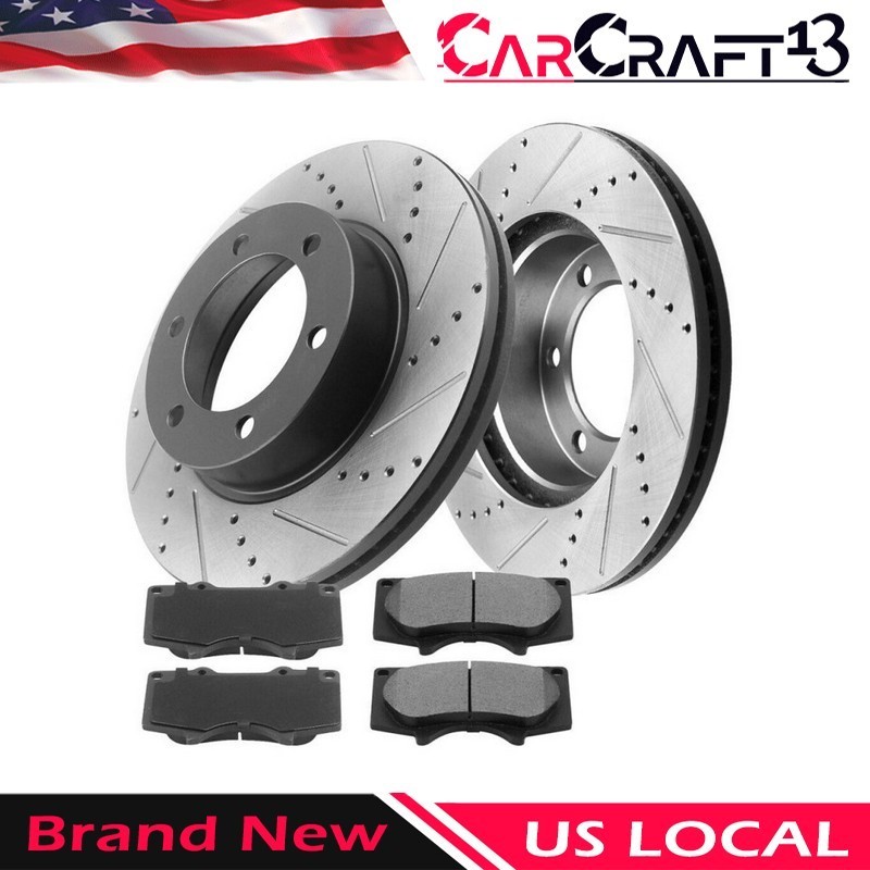 For Silverado Sierra Yukon Tahoe Rotor Rear Disc Brake Rotors and Brake Pads Kit