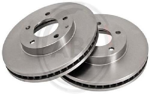 2x Original A.B.S. Brake Disc 16524 for Mazda