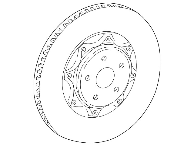 Genuine Lexus Disc Brake Rotor 43516-11031