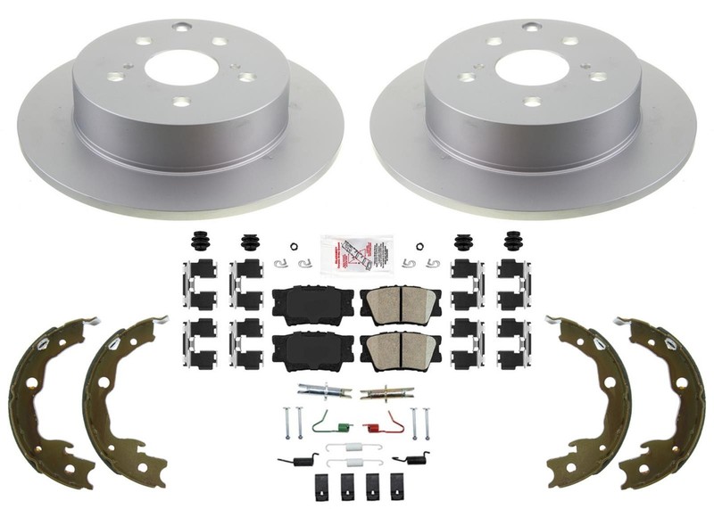 Rear Brake Rotors Ceramic Pads fits All Wheel Drive Toyota Matrix 2009-2013 2.4L