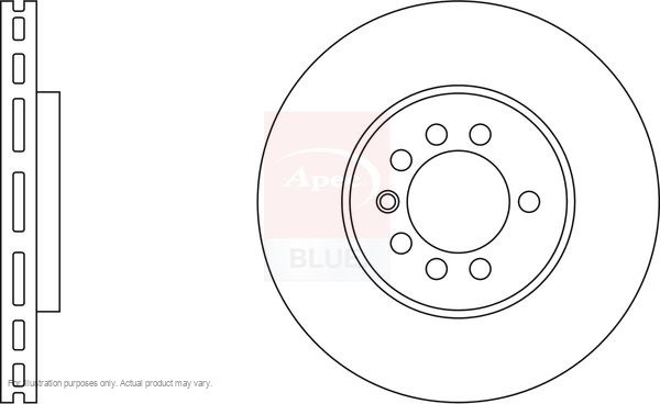 2X APEC Front Brake Discs for VAUXHALL MERIVA A 2003-10 280mm Vented SDK6028 gallery