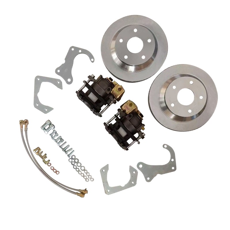 Rear Brake Disc Set for GM 7.5 Inch 10 Bolt Bolt-On Rear Brake Kit w/ E-Brake gallery
