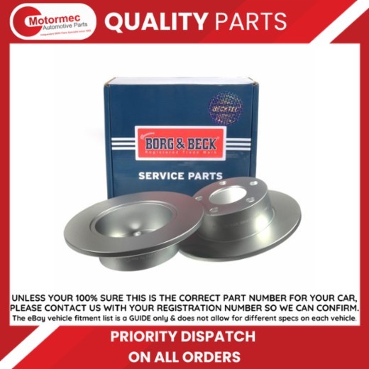 Borg & Beck brake disc pair – BBD4949