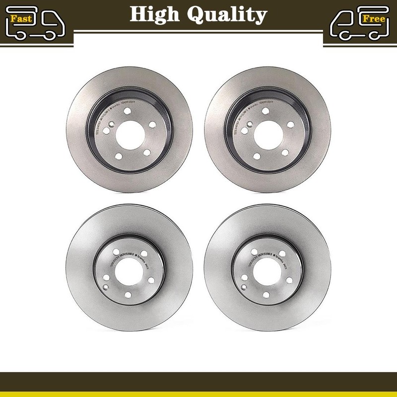 Front and Rear Disc Brake Rotors Fits Mercedes-Benz E320 3.2L
