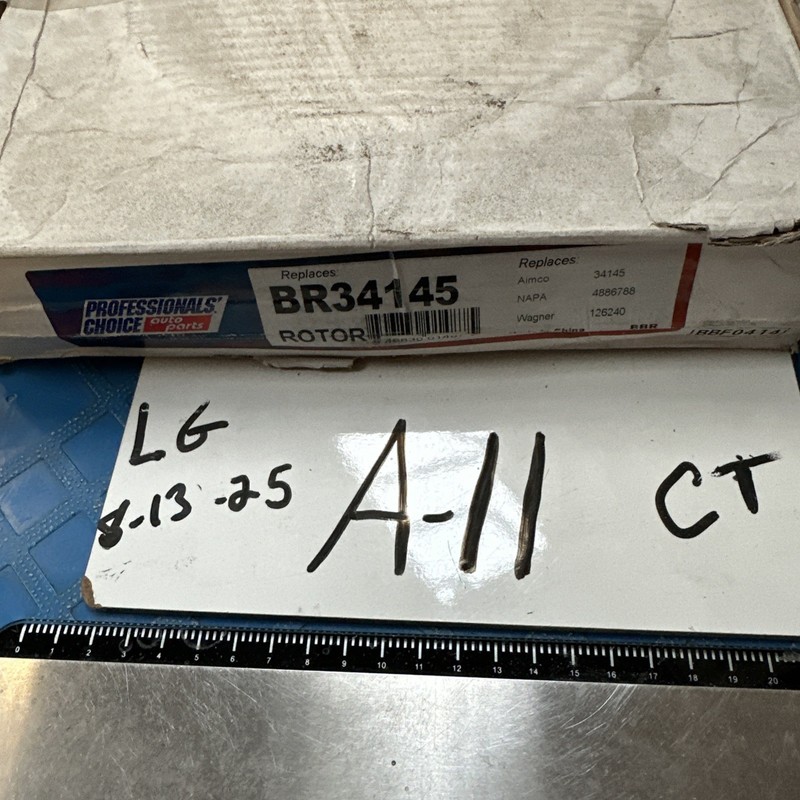 Professionals Choice Disc Brake Rotor IAP Dura BR34145