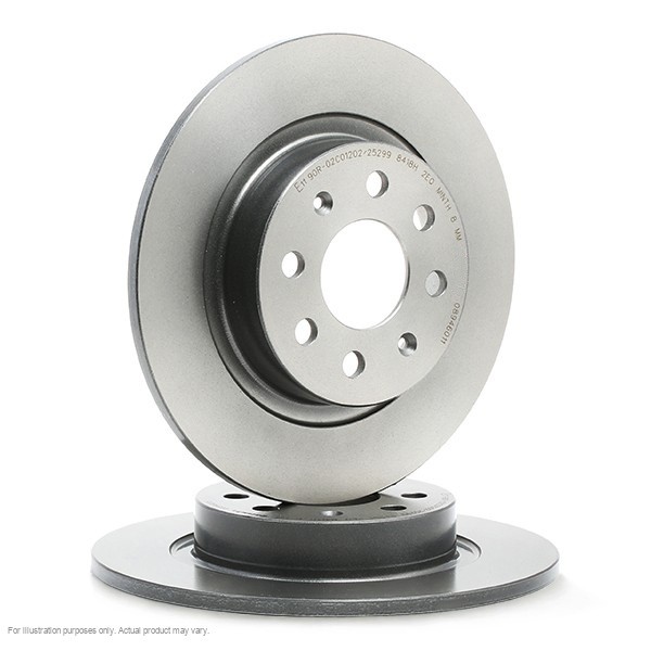 2X APEC Rear Brake Discs for ABARTH GRANDE PUNTO 2007-10 264mm Solid SDK6452 gallery
