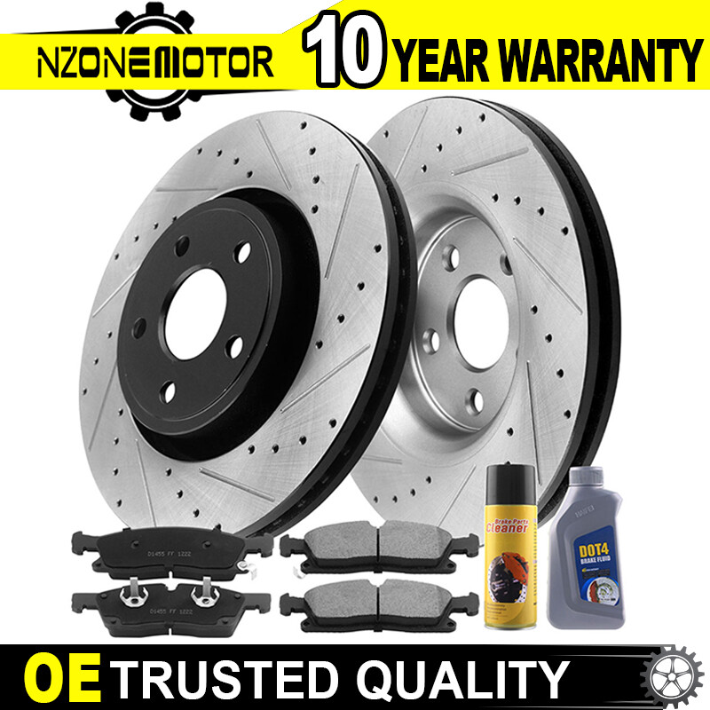 350mm Front Coat Brake Rotor + Pads for 2011-17 Dodge Grand Cherokee Durango