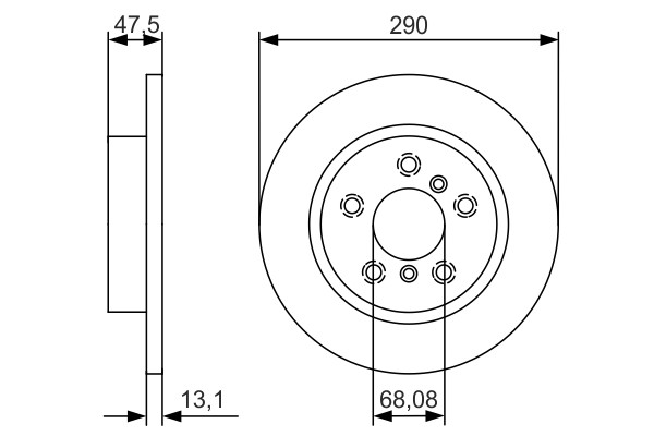 2x Brake Discs Pair Solid fits RENAULT KADJAR 1.6D Rear 15 to 18 R9M414 289.5mm gallery
