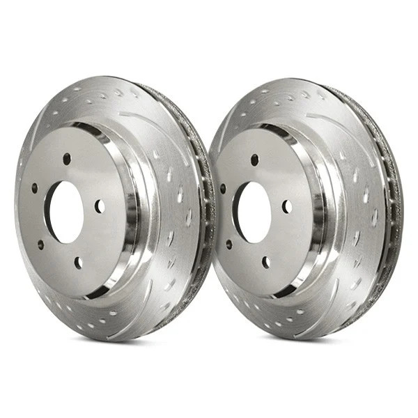SP Performance Diamond Slot Dimpled & Slotted 1-Piece Brake Rotors gallery