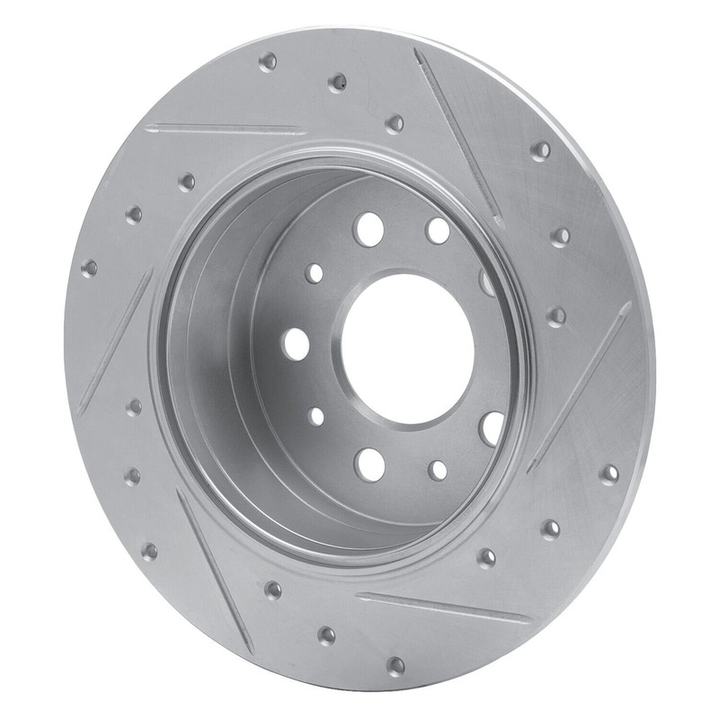 For Mercedes-Benz 560SEL 90-91 Brake Rotor eLINE Drilled & Slotted 1-Piece Rear gallery