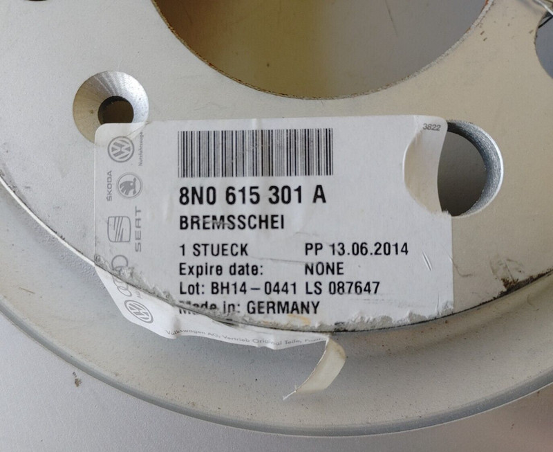 New Genuine OEM Volkswagen / Audi Disc Brake Rotor 8N0615301A gallery