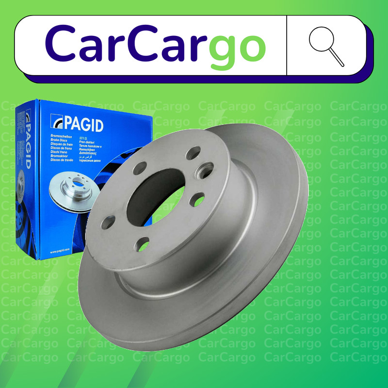 Pagid Solid Front Brake Discs Pair For VW Transporter 2.0 1990-2003 260 mm