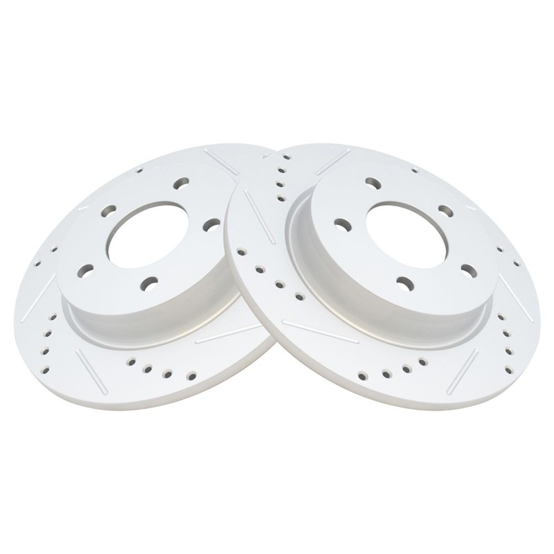 TRQ Rear Brake Rotors Set For 2004-2013 Mazda 3 gallery