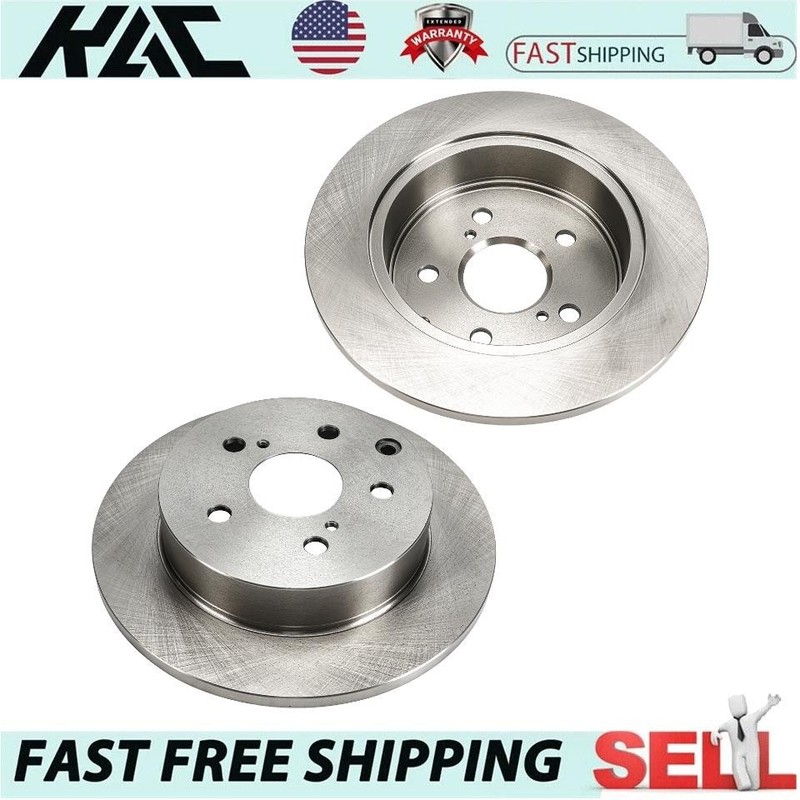 11.07in Solid Rear Brake Rotors For 06-12 Toyota RAV4 14-18 RAV4 13 RAV4 2.5L