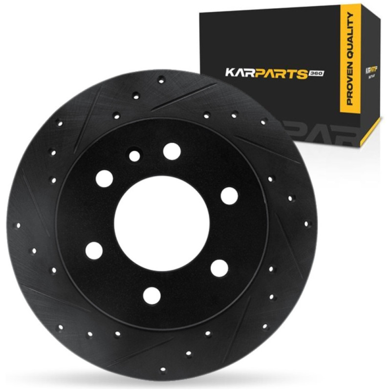 For Volkswagen Crafter 2016 2017 Brake Rotor | Black | 0.63in. Nominal Thickness