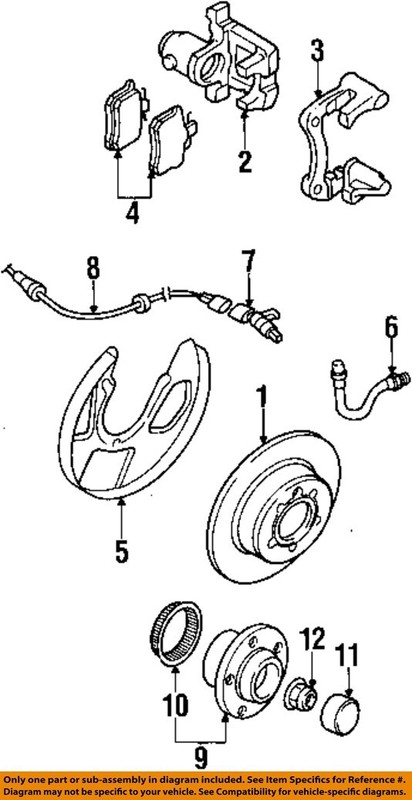 VOLKSWAGEN OEM 98-10 Beetle Rear Suspension Brake Components-Rotor 2Q0615601H