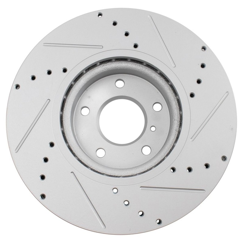 TRQ Drilled Brake Rotor Set Fits 05-06 Nissan Altima 04-08 Maxima 13-19 Sentra gallery