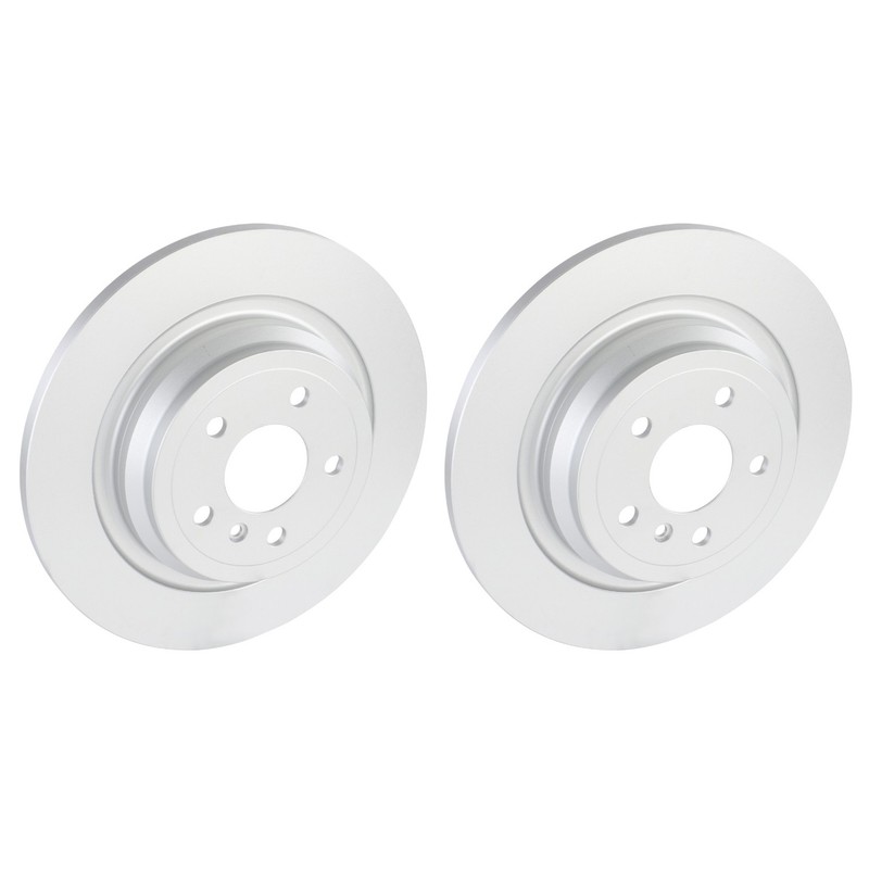 Bosch QuietCast Pair Set of Rear Disc Brake Rotors for W167 GLE300d ML350
