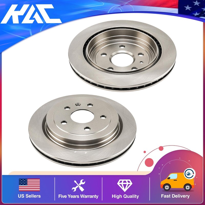 Rear 315mm Vented Brake Rotors Fit For 2010-2011 Cadillac CTS V6 3L R55171X2