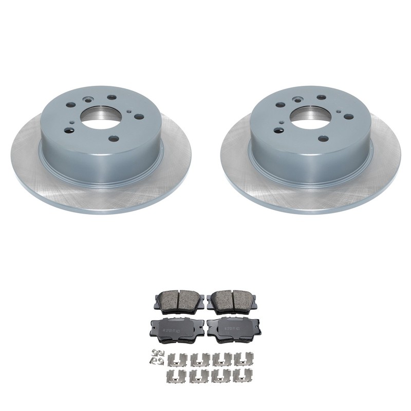 DuraGo Rear Rotors Akebono ProACT Ceramic Disc Brake Pads Kit For ES350 Camry