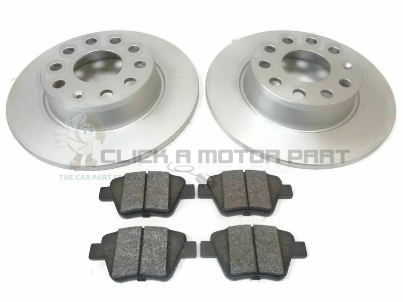 VW CADDY 1.6 TDI 2.0 TDi 10-15 REAR 2 BRAKE DISCS & PADS CHECK SIZE CHOICE 272MM