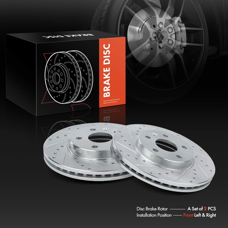 276 mm Front Drilled Brake Rotor for Chevrolet Cruze 2011-2019 Bolt EV 2017-2022 gallery