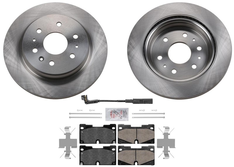 Front Coated Disc Brake Rotors Ceramic Pads Sensor Fits Chevrolet Tahoe 2021-23