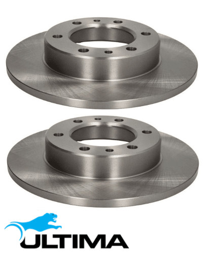 FRONT SOLID DISC BRAKE ROTOR SET FOR TOYOTA 4Y L 22R 2LT DIESEL 2.0L 2.2 2.4L I4