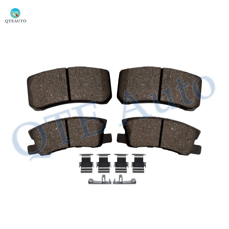 6 Rear 302 Drilled Slotted Brake Rotors-Brake Pad For 2007-2010 Chrysler Sebring gallery