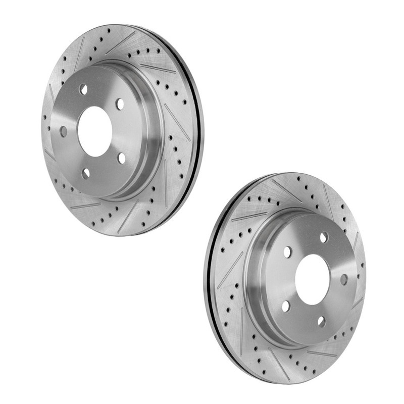 For Dodge Ram 1500 2002-2010 Brake Discs Front, Driver and Passenger Side | Pair