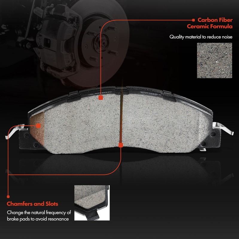 Front Disc Brake Rotors & Ceramic Brake Pads for Ram 2500 3500 Dodge Ram 2500 gallery