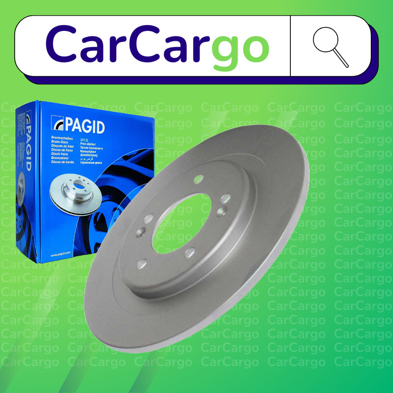 Pagid Solid Rear Brake Discs Pair Kia Pro Cee’D 1.6 CRDi 128 2013-2015 284 mm