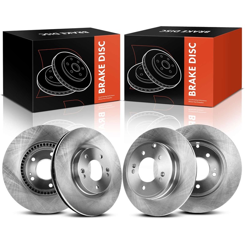 Front & Rear Disc Brake Rotors for Hyundai Sonata 2005-2015 Kia Optima 2011-2013