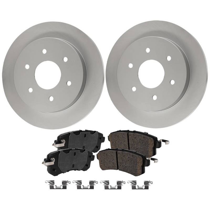 Rear Brake Disc Rotors and Pads Kit For Nissan Armada 2017 2018 2019