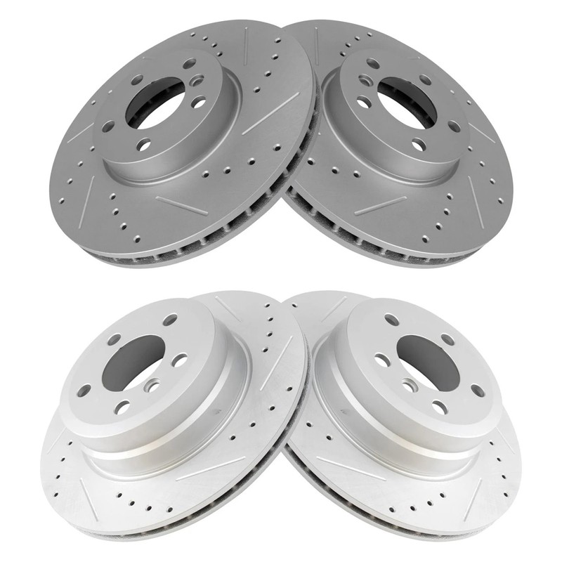 TRQ BRA15185 Disc Brake Rotors For BMW X5 07-18 LH OR RH Front Rear 34116771985