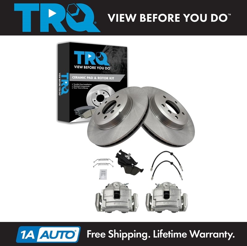 TRQ Front Brake Pad & Rotor Kit For 01-06 BMW 330Ci 2001-2005 330i 2007-2008 Z4