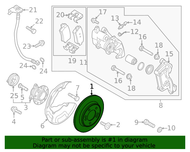 Genuine Kia Disc Brake Rotor 58411-L1000 gallery