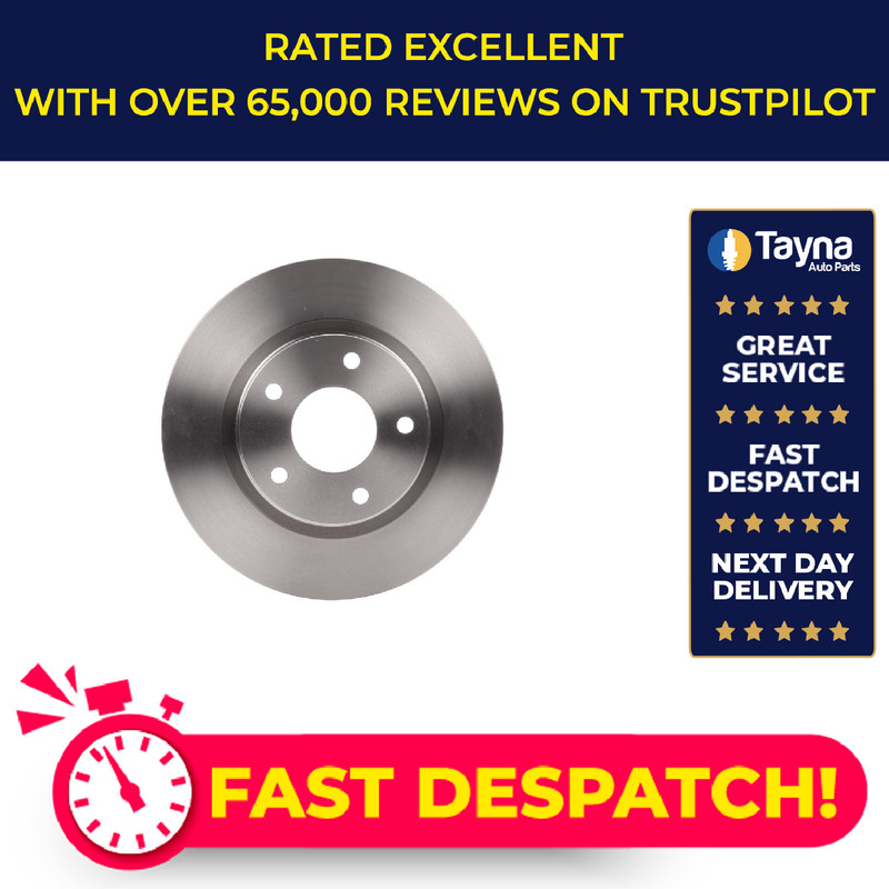 2x Brake Discs Pair Vented fits NISSAN PULSAR C13 1.2 Front 2016 on HRA2DDT Set